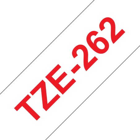 Brother Tape Red on White 36mm